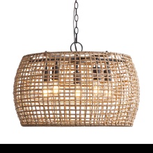 Golden Canada 3000-5P NB-MAW - Wry Lighting Weavelight 5-light Pendant in Natural Black